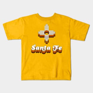 Santa Fe // Retro New Mexico Pride Kids T-Shirt